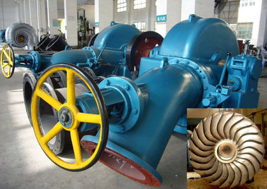 ไฮโดรสถานีพลังงาน Turgo Hydro Turbine 800kW - 2.5MW เครื่องกำเนิดไฟฟ้ากังหันน้ำ